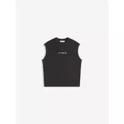 Bershka Majica  črna / bela