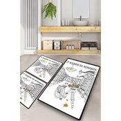 Lessentiel Maison Set 3 prostirke za kupatilo Šareni
