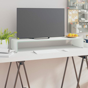 VIDAXL TV stojalo, steklo, zelena, 90x30x13 cm