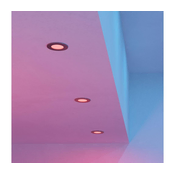 Eglo 901434 - Komplet 3x LED RGBW stropna kopalniška svetilka FUEVA-Z LED/2,8 W/230 V 8,8 cm IP44 kromirana