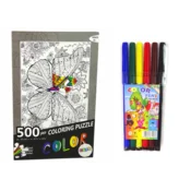 LEAN TOYS Puzzle 500 kosov za barvanje - Motovilec