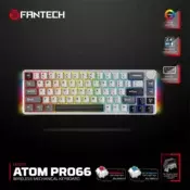 Tastatura Mehanicka Gaming Fantech MK919 Atom PRO66 siva (Blue switch)