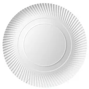 shumee Bel okrogel papirnat krožnik 32 cm 100 kosov.