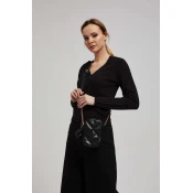 Marisse Quilted Black Chain Bag