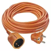 Podaljšek 25 m/1 vtičnica/oranžni/PVC/250 V/1,5 mm2