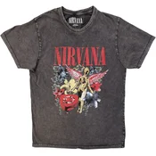 Nirvana In Utero Vintage Collage Charcoal Grey M Majica