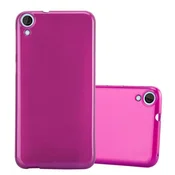 Cadorabo CADORABO Ohišje, združljiv s HTC v Pink - Zaščitni pokrov, narejen iz fleksibilnega silikona TPU v brušenem dizajnu, (20568674)