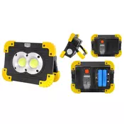 Prenosni LED reflektor sa punjivom baterijom 2x10W 2Ah LRF3389
