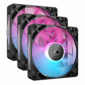 Corsair iCUE LINK RX120 RGB Series, PWM Lüfter 3er Pack - 120 mm, schwarz-CO-9051018-WW