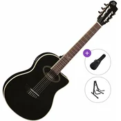 Eko guitars NXT N100e Standard SET 4/4 Black Klasična kitara z elektroniko
