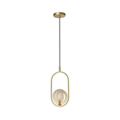 Luster na sajli CORDEL 1xG9/28W/230V mesing/dimljeno bež