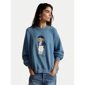 Polo Ralph Lauren Majica ISLAND FLC  modra / mornarska / mokka / bela