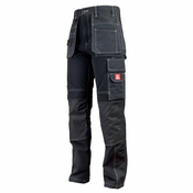 URGENT zaščitne delovne hlače do pasu 712 STRETCH RIP STOP, črne