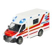 Autícko sanitka Mercedes-Benz Sprinter Ambulance Majorette so zvukom a svetlom dlžka 15 cm MJ3712001