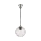 Brilagi - LED luster na sajli RETRO GLASS 1xE27/60W/230V precnik 18 cm srebrna/prozirna