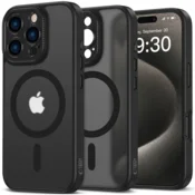 1 to 3 OVITEK TECH-PROTECT ZA MAGSAFE ZA IPHONE 16 PRO ZAŠČITNA MAT ČRNA