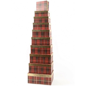 Novogodišnja kutija gold tartan ( 50701 )