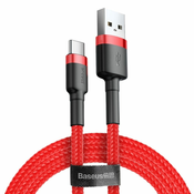 BASEUS USB A-C kabel 1m 3A crvene boje CATKLF-B09