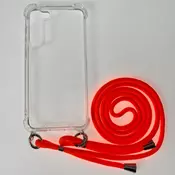 CELLECT Vrat visi na stražnje korice Samsung Galaxy S24 prozirno-narančasta kabel