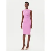 Rinascimento Cocktail obleka CFC0125332003 Roza Slim Fit