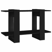 Ormaric za knjige / sobna pregrada crni 80 x 30 x 51 cm
