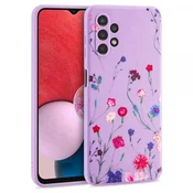 Liquid silikonski ovitek Pomlad za Samsung Galaxy A34 - vijola
