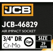 JCB Udarni nastavak 3/4 29mm 12-erni Cr-Mo NASTAVAK KLJUCA