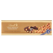 Čokolada Lindt Gold temna s celimi lešniki 300g