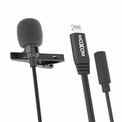 MOXOM Mikrofon MX-AX37 Lightning/ crna