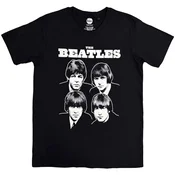 The Beatles Black & White Band Black L Majica
