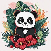 Rayher. Slikanje po številkah Kids, Panda in the tropics, 30x30cm