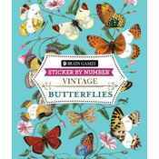 Brain Games - Sticker by Number - Vintage: Butterflies