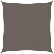 Vidaxl Senčno jadro 160 g/m2 antracitno 3x3 m HDPE