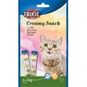 Trixie Priboljšek za mačke Creamy Snack z piščanec 5x14 g