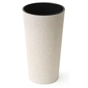 Home Urbanika ECO leseni cvetlični lonec bel v57 cm