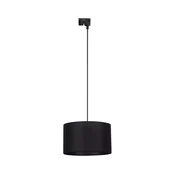Luster na sajli za šinski sistem TRACER 1xE27/15W/230V precnik 38 cm crna