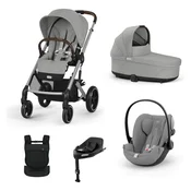 Cybex Voziček 4v1 plus nosilka AMYA Balios komplet stone grey