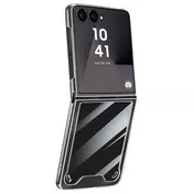 AVIZAR Ovitek za Samsung Galaxy Z Flip 7, trd in zložljiv s tečajem, Prozorno, (5000189399)