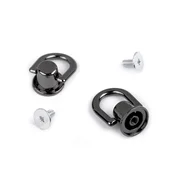 Vijačna zakovica O12 mm z ušescem - nikelj črna (10 kompletov)