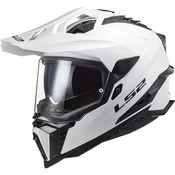 Enduro motociklistička kaciga LS2 MX701 Explorer, čisto bijela
