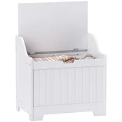 HOMCOM HOMCOM shrambena skrinja MDF 56,5D x 38Š x 56V cm Bel, (5000242512)
