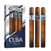 Cuba Trio II darilni set toaletna voda Winner 35 ml + toaletna voda Shadow 35 ml + toaletna voda Prestige Black 35 ml za moške