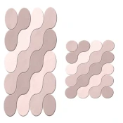 Lessentiel Maison 21011715PU Kupatilski otirac, 2 komada, Roze