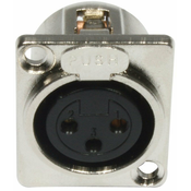 ADJ AC-C-XF3 XLR 3pin Female Panel Metal
