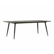 Miza Dallas 4313 Rjava, Črna, 75x100x220cm, MDF plošča, Kovina