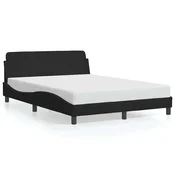 Vidaxl Posteljni okvir Dover črn 120x200 cm žamet