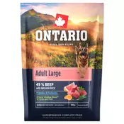 Ontario za odrasle velike pasme, govedina in rjavi riž 0,1 kg