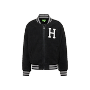 HUF Prijelazna jakna VARSITY, crna / bijela
