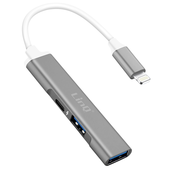 LINQ iPhone/iPad hub Lightning prikljucek na 2x USB 1x iPhone Lightning vticnico, (21262067)