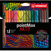 Flomasteri Stabilo Arty - pointMax, 18 boja